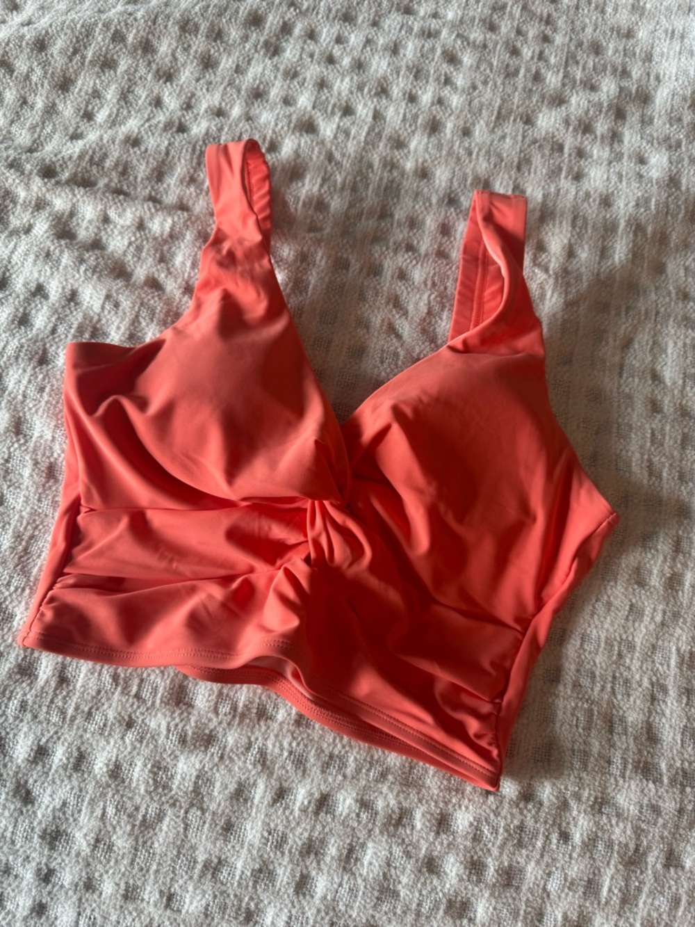Coral Twist-Front Bralette swim top
